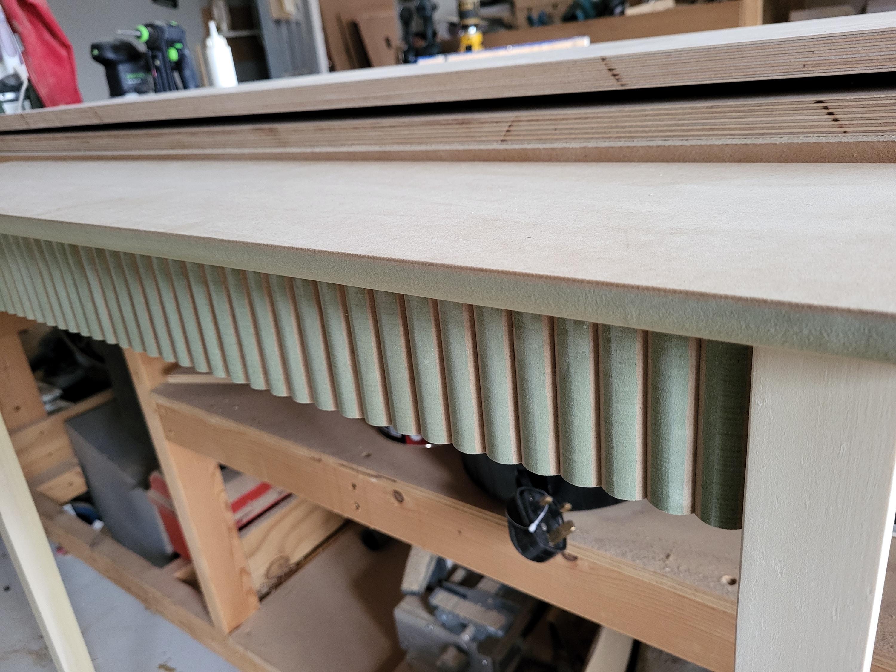 Ready to Paint Fluted Console Table, Radiator Console Table, Radiator ...