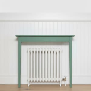 Ready to paint console table, radiator console table, radiator shelf, hallway table for narrow spaces.