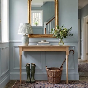 Oak Hall table, Entrance Table, Console table, Ideal for narrow or restricted spaces. Radiator Console Table