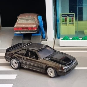 Unique custom Hot Wheels 1:64 die-cast, 1992 Ford Mustang, completely restored and transformed