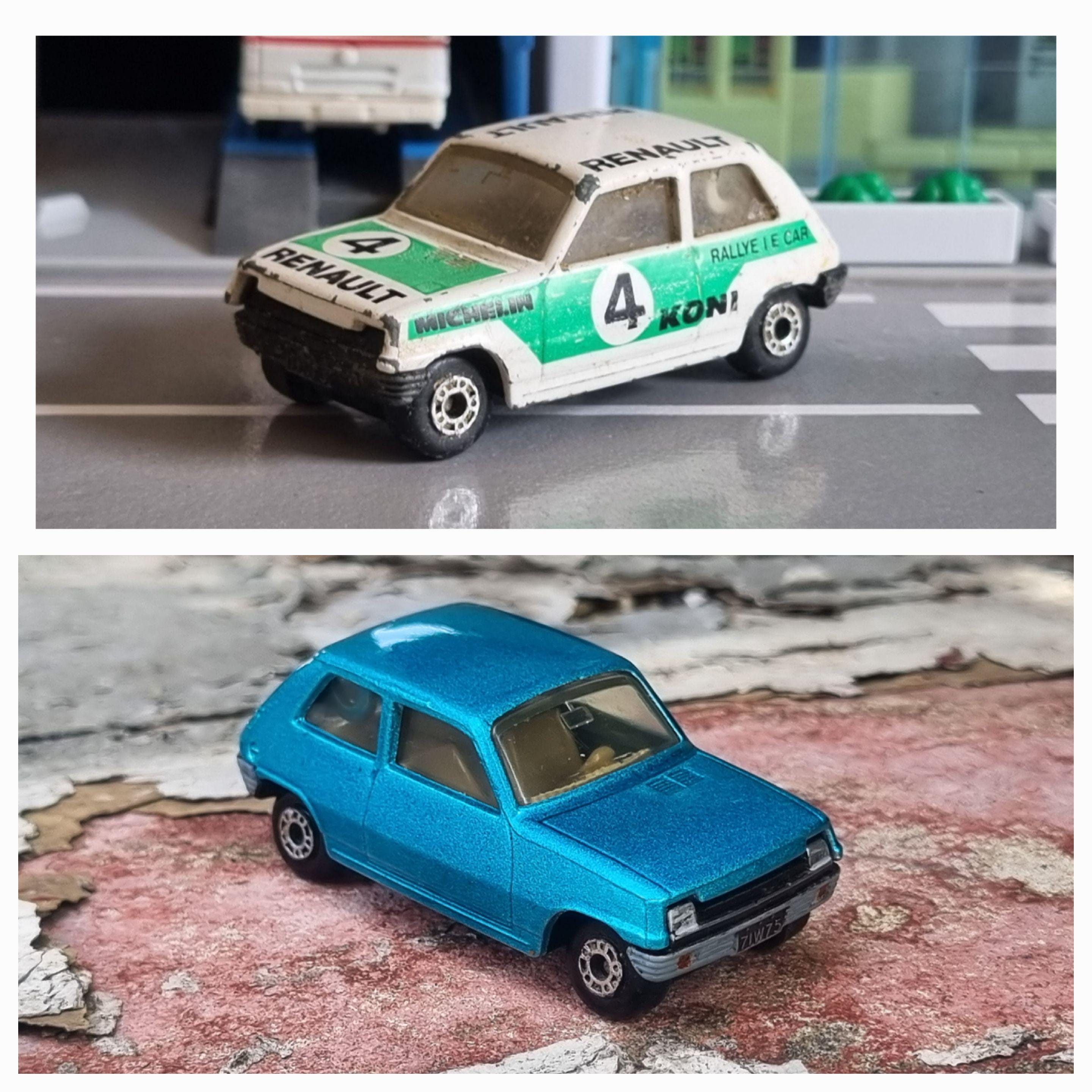Vintage Matchbox Die-cast Renault 5, 1:64 Scale, Restored and