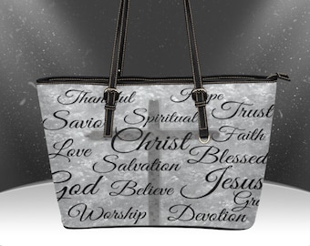 Inspirational Christian Handbag: Faith, Love, & Blessed Design