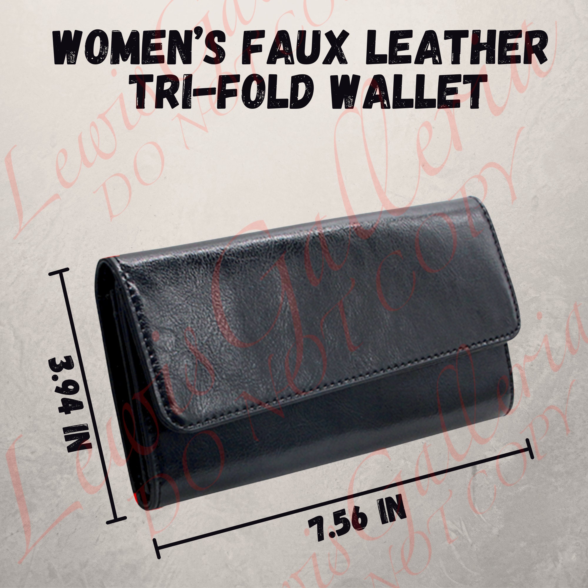 Womens Tri-fold Wallet With Colored Dog Paw Prints PU - Etsy