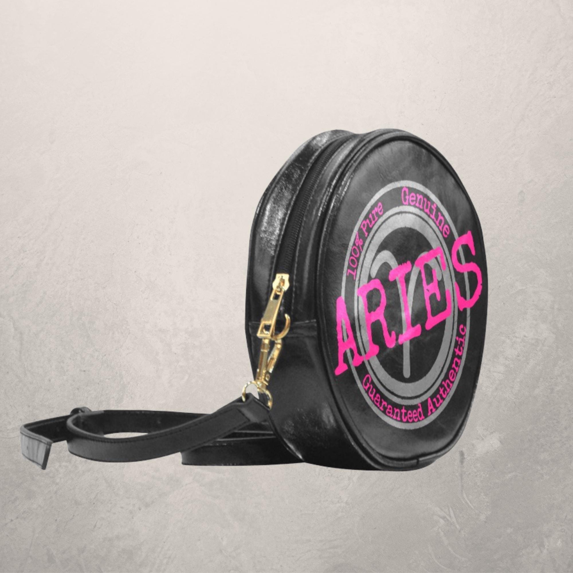 バッグ horoscope Zodiac Sign Crossbody Bag: Pink Astrology Stamp PU Leather Purse