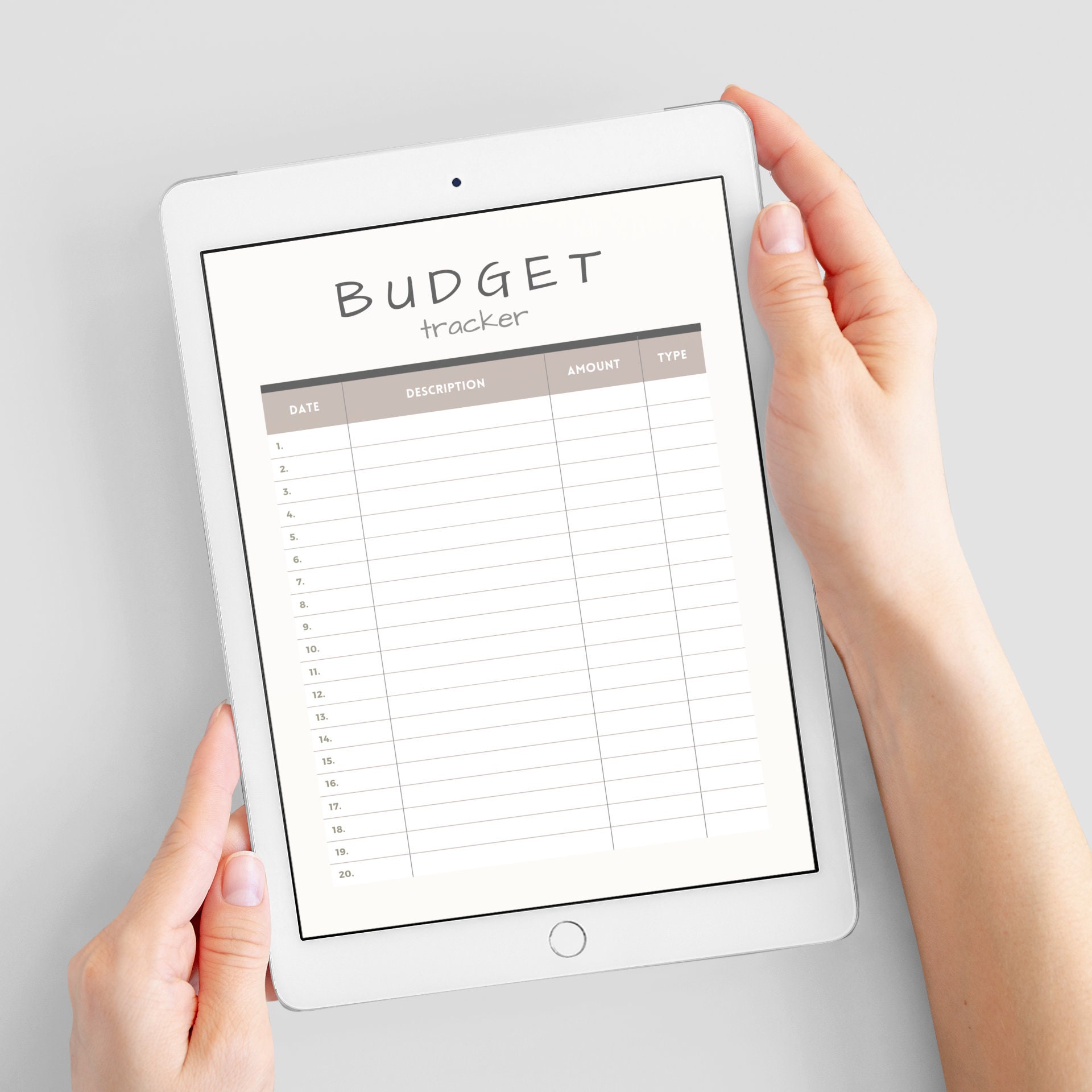 Digital Budget Planner, Printable Budget Planner, iPad Budget Planner