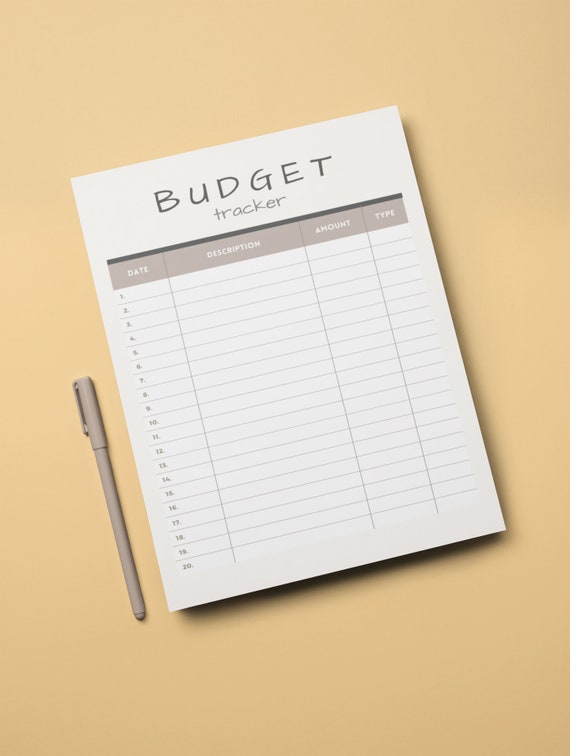 Digital Budget Planner Printable Budget Planner Ipad Budget | Etsy