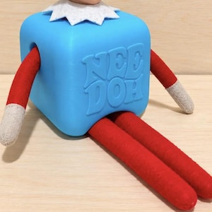Christmas Elf Squishy Costume | Elf Doll Accessory | Christmas Decoration | North Pole Holiday Prop