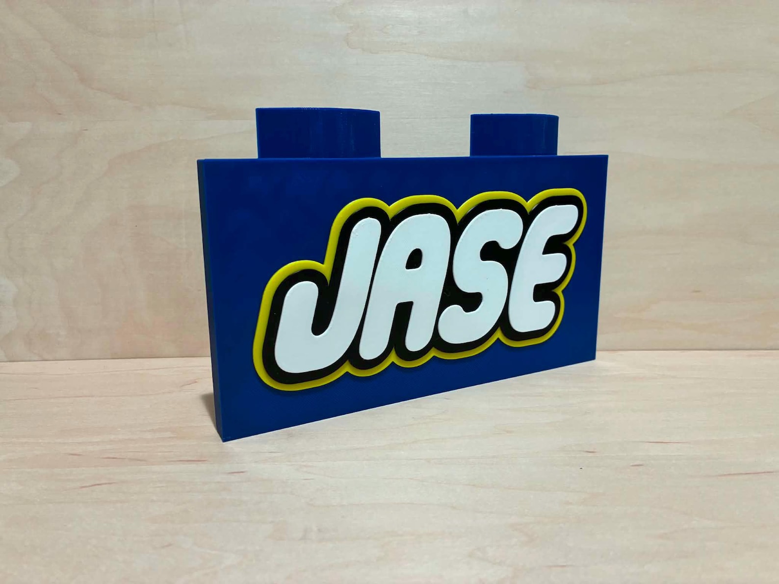 Personalized Building Block Display Sign | Custom Colors | Brick Name ...