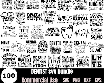 Dentist SVG Bundle | funny dentist Clipart for Dental Professionals and Oral Health Projects