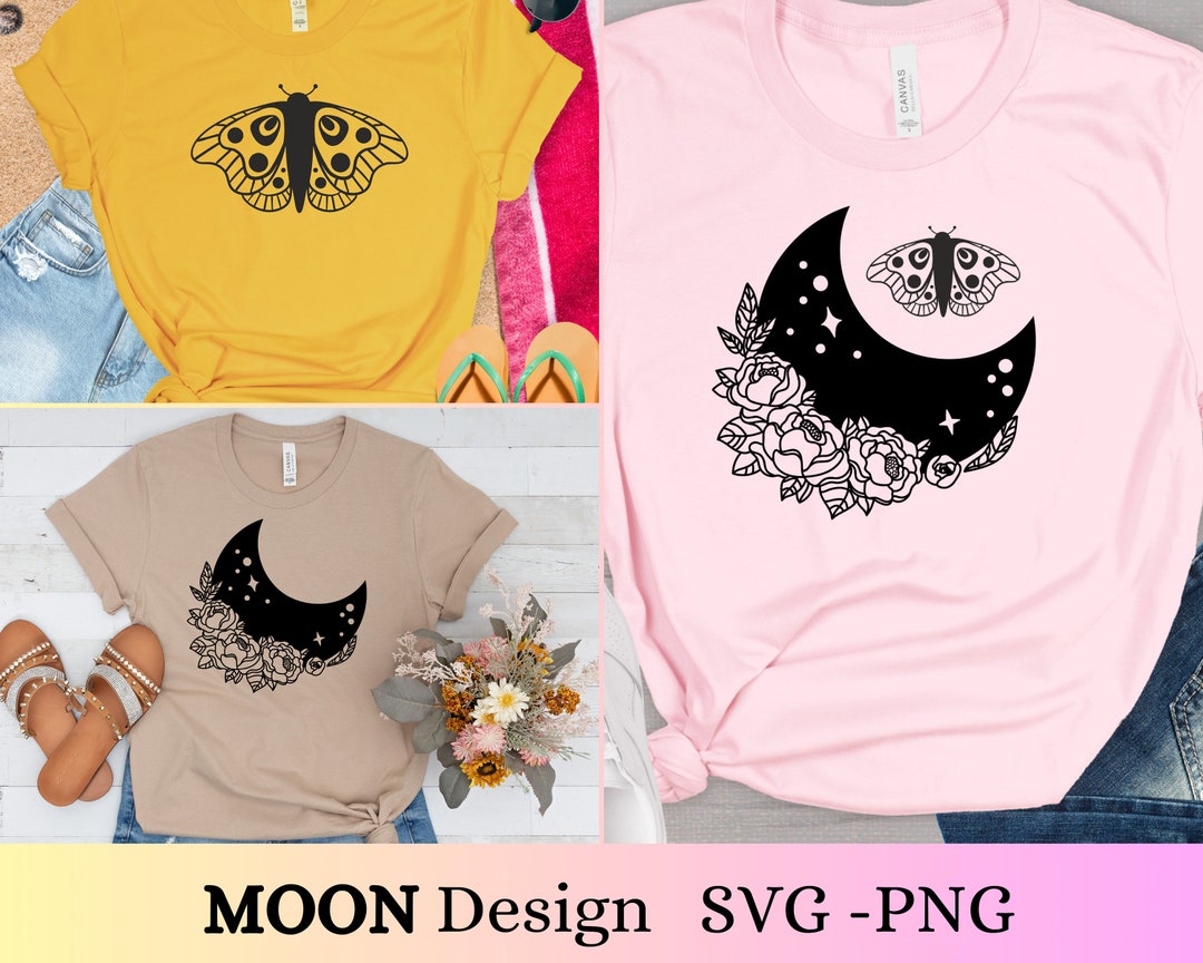 Mystical Moon Svg Bundle, Moon SVG , Witchcraft Svg, Crystal Moon Svg ...