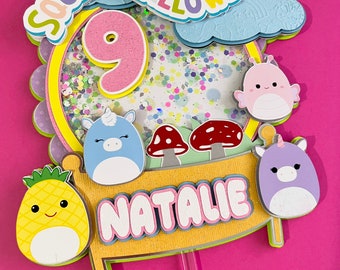 Squishmallow Cake Topper Shaker