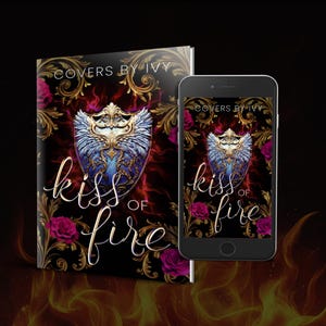 Beso de fuego, fantasía, juvenil, adultos jóvenes, vampiros, oscuridad, fantasía urbana, gótico, paranormal, ángel, sirena, hermosa portada de libro prefabricada