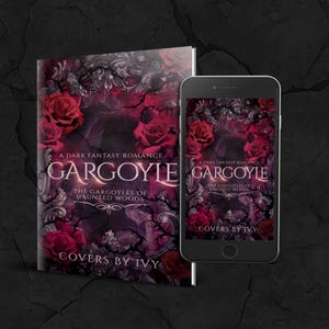 Gargoyle Fantasy, YA, Młody dorosły, Magia, Księżycowy, Mroczny, Mroczny, Róże, Fantastyka miejska, Gotycki, Paranormalny, Anioł, Piękna gotowa okładka książki