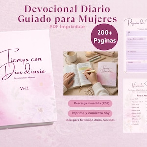 Diario devocional guiado para mujeres / Guía de oración cristiana imprimible (descarga en PDF)