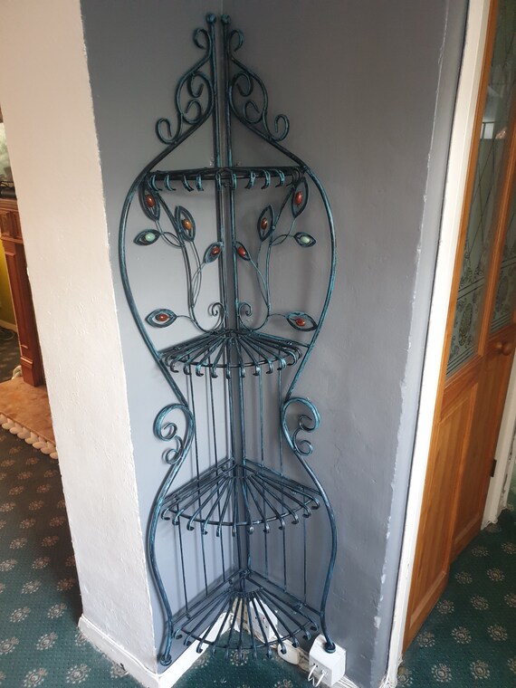 Vintage Wrought Iron Corner Unit Etsy UK