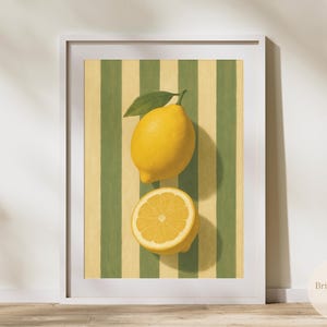 Zitrone Wanddekor, Zitrusfrüchte Poster, Retro Küchenkunst, Bauernhaus Küche Druck, Mediterrane Küche, Sommer Wanddekoration
