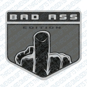 Bronco Big Bend &quot;Bad Ass&quot; Vinyl Badge Set