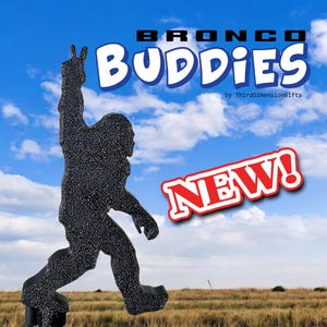 Bronco Buddies - Sasquatch Silhouette Dash Accessory