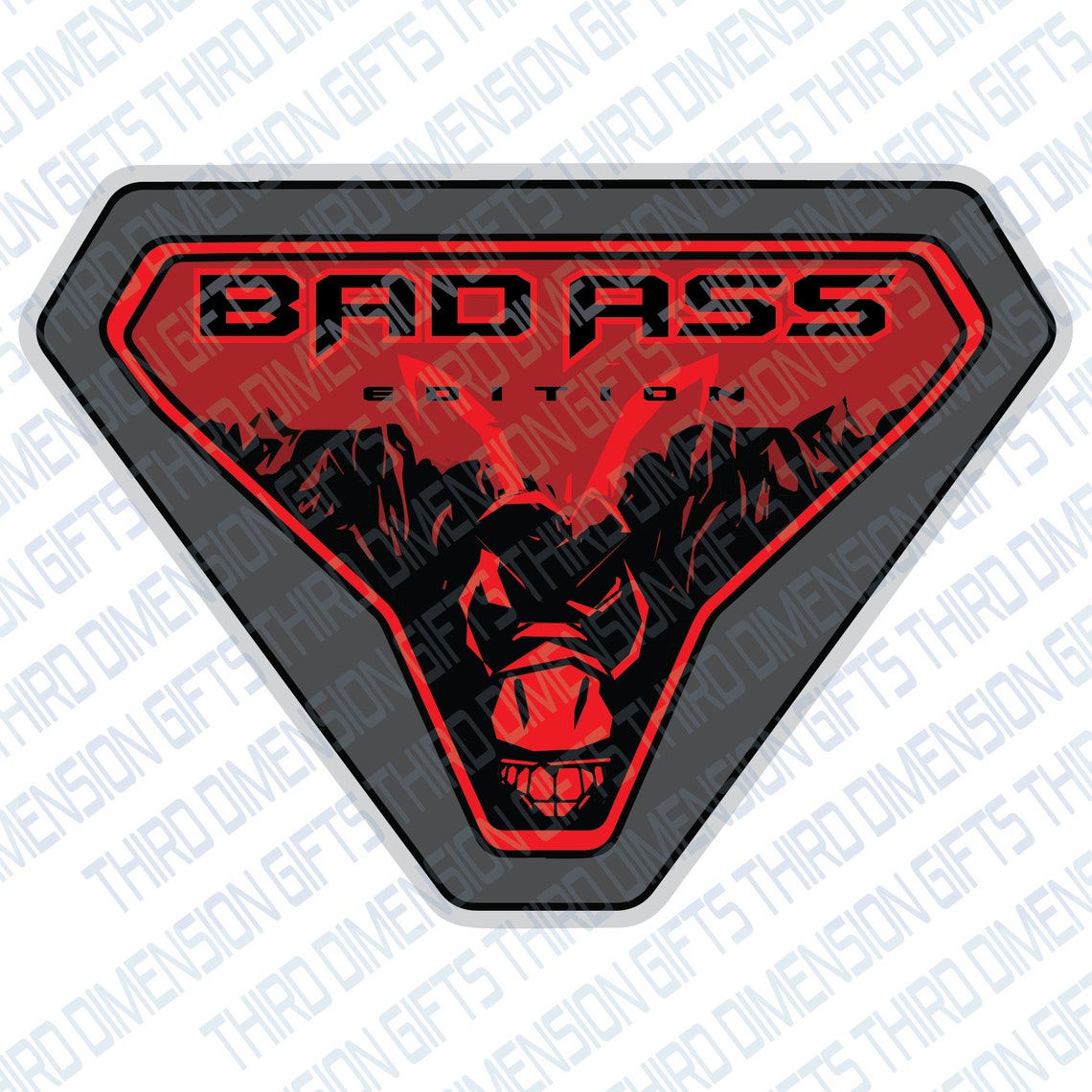 Bronco Badlands Bad Ass Donkey Badge Red - Etsy