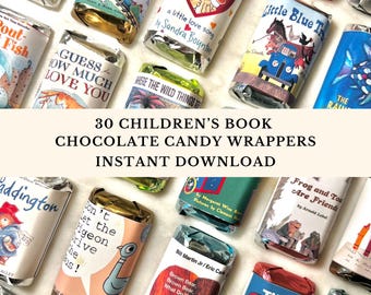 Mini Schokoladentafel Wraps zum Ausdrucken | 30 Designs | Party Favor Candy Wraps | Babyparty Brautparty Geburtstag | Sofort Download PDF
