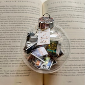 A Year of Books Custom & Personalized Miniature Book Ornament