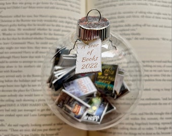 A Year of Books: Personalized Book Ornament