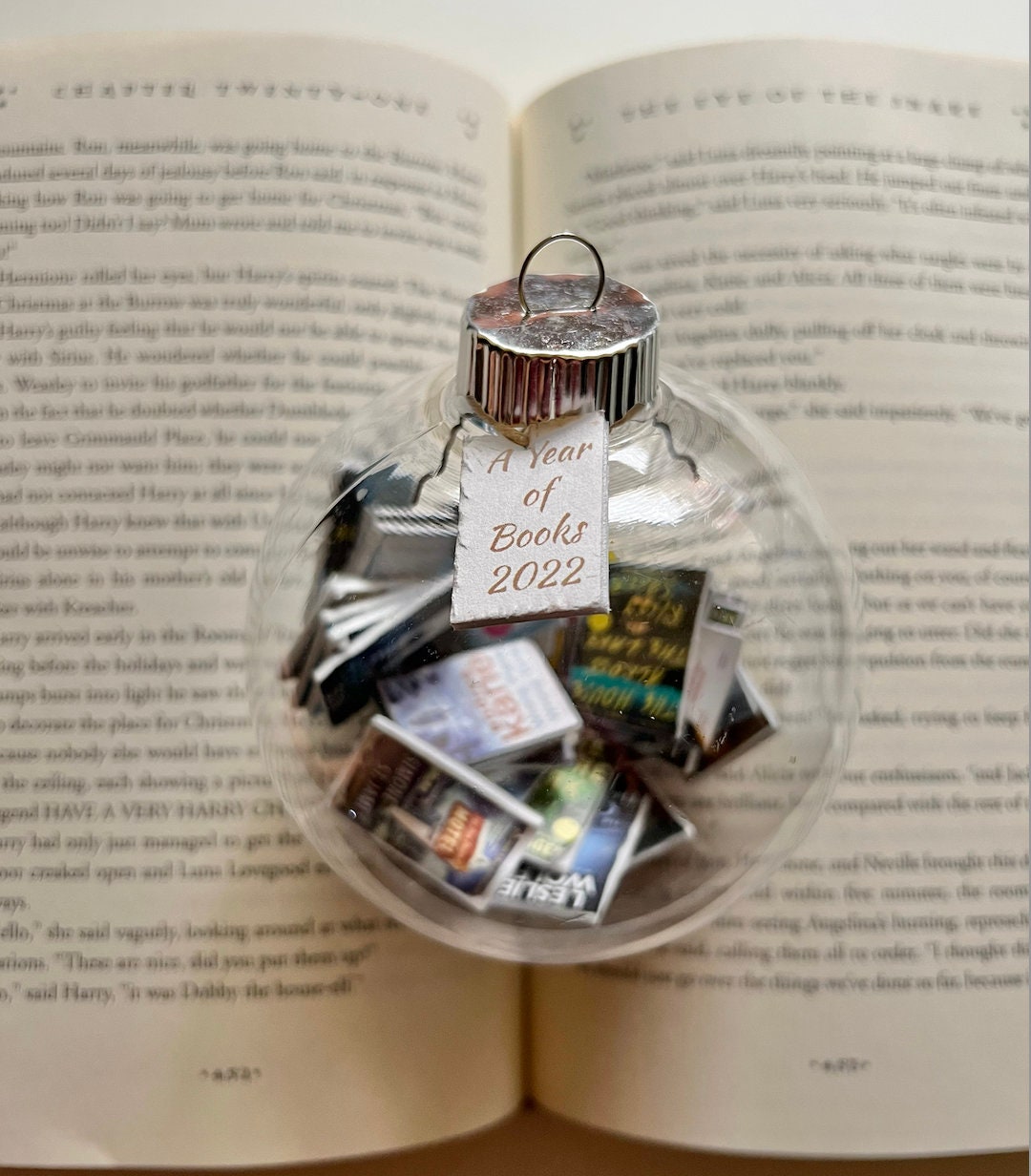 A Year of Books: Personalized Book Ornament - Etsy
