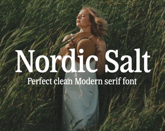 Nordic Salt / Modern Serif, Wedding Font, Logo Font, Boho Font, Elegant Font, Modern Font, Cricut Font, Fonts for Cricut