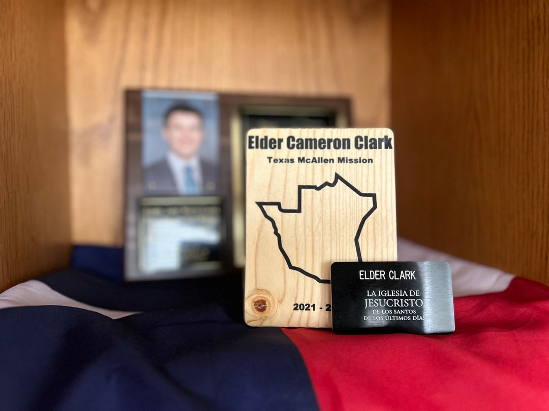 LDS Wooden Mission Map Plaque for Elder or Sister Missionary Gift ...
