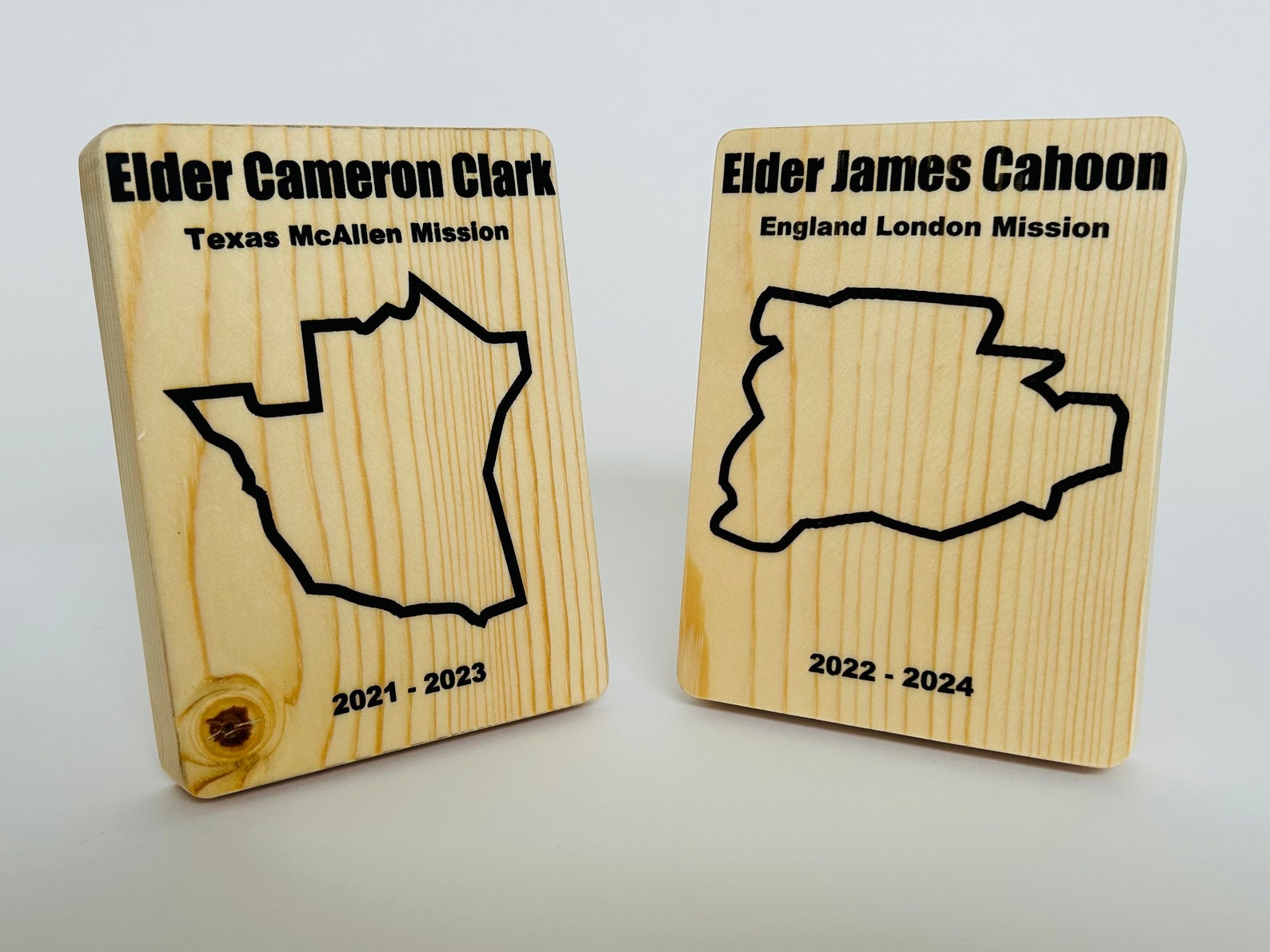 LDS Wooden Mission Map Plaque for Elder or Sister Missionary Gift ...