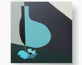 Minimalist Original Painting, Ready to Hang Canvas Wall Art