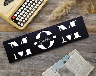 Personalized Mothers Day Gift | Mother's Day Gift | Mom Sign | Gift for Mom on Mothers Day |  | Rustic Sign for Mom | Family Name Sign Idea