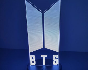 Veilleuse lampe 3d BTS - Une idée cadeau originale !