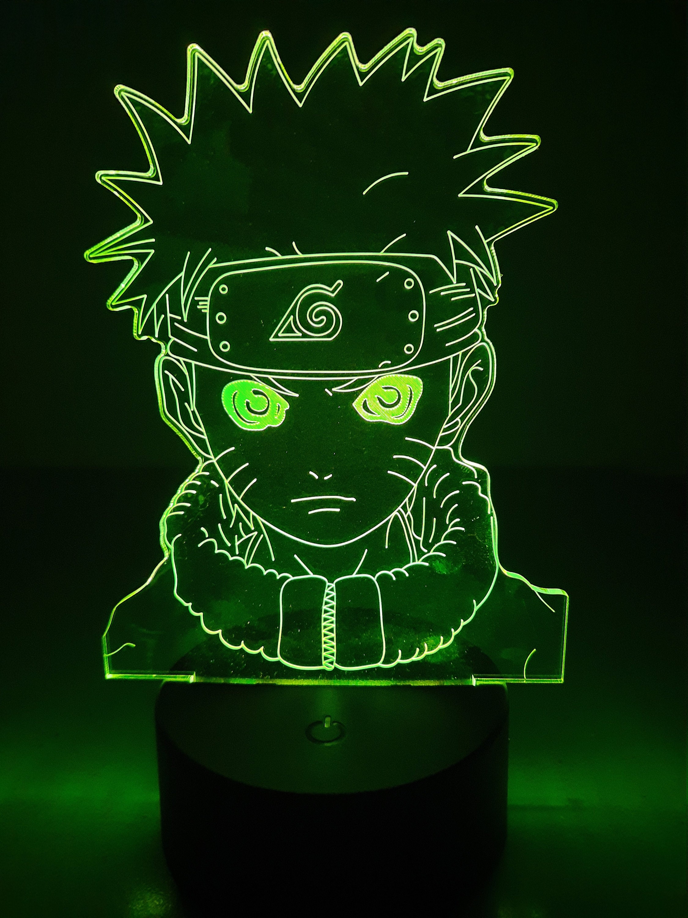 Veilleuse Lampe 3D Motif Naruto Portrait