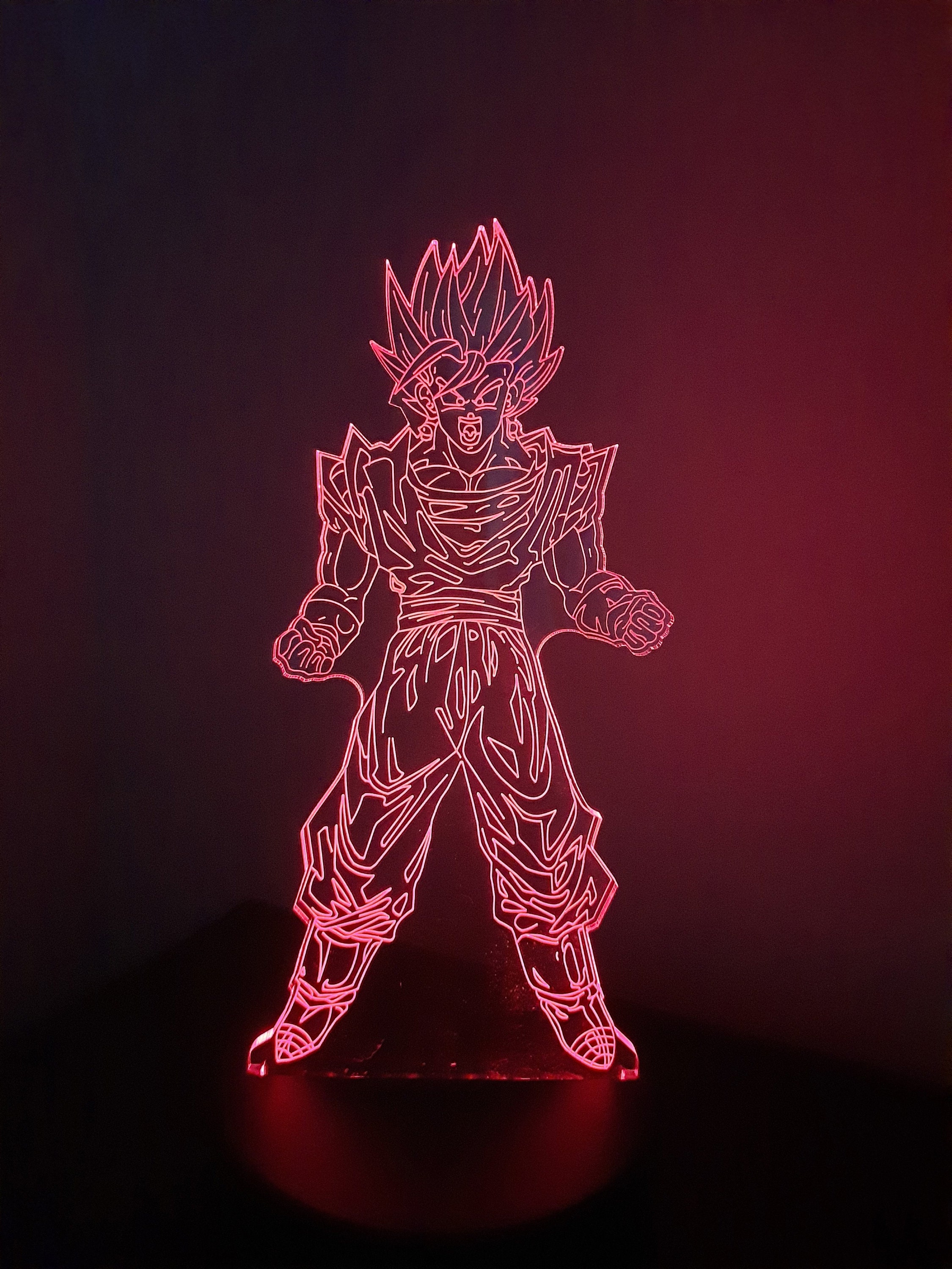 Lampe led murale Son Goku 40cm - Peluches Pas Chères