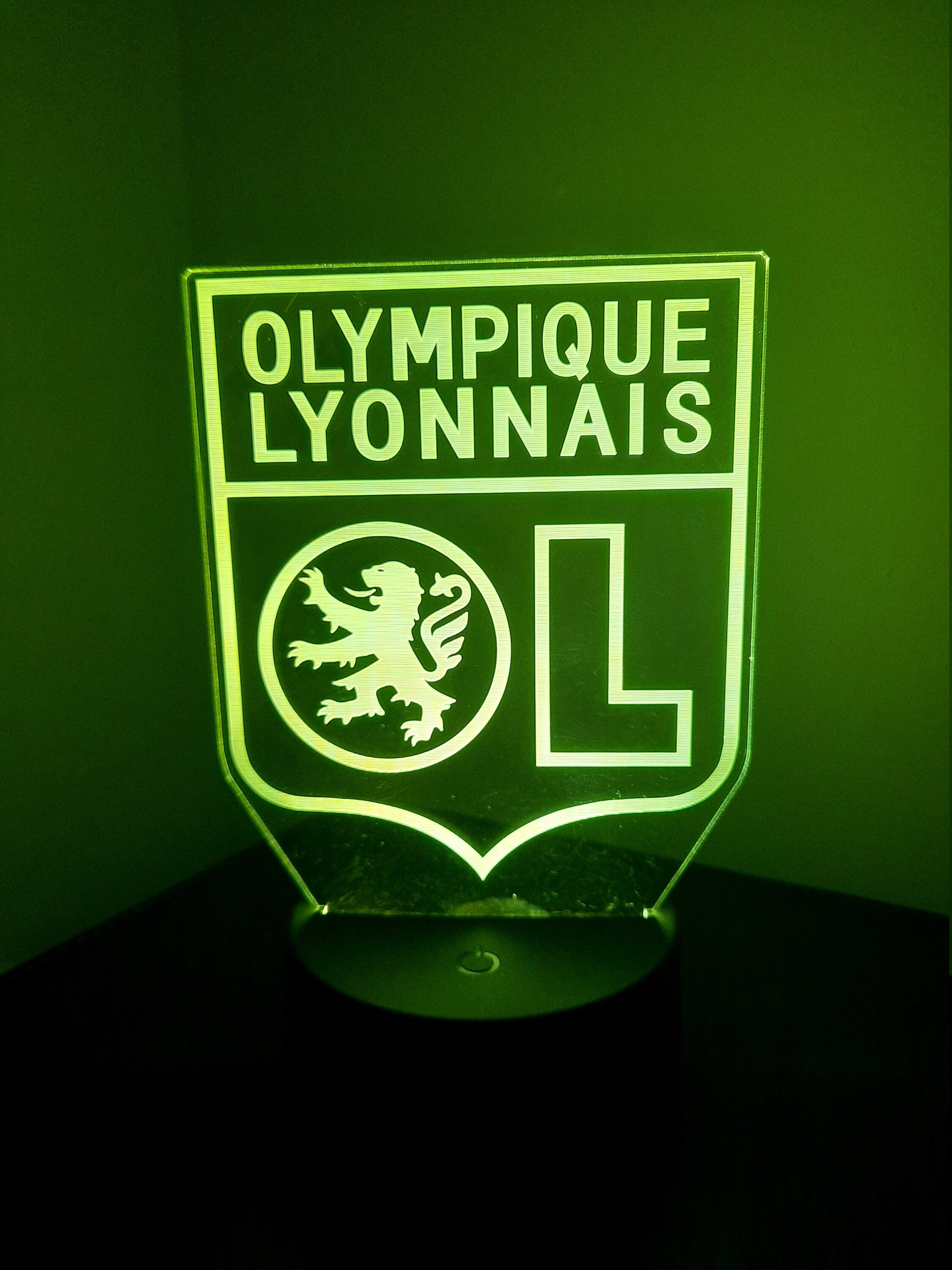 Veilleuse Lampe 3D Ol Olympique Lyonnais