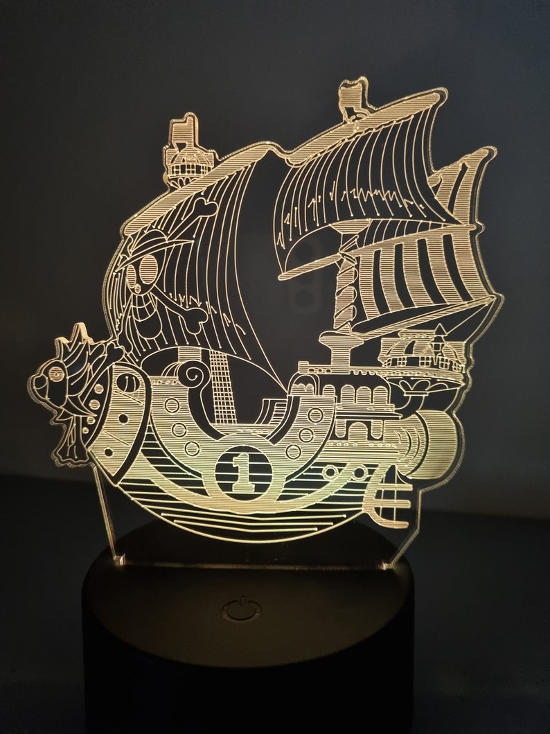 Lampe 3D Bateau : Voilier Quatre-mâts