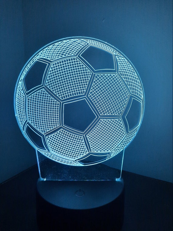 Lampe Ballon Foot Personnalisée - Lampe Veilleuse Ballon Football