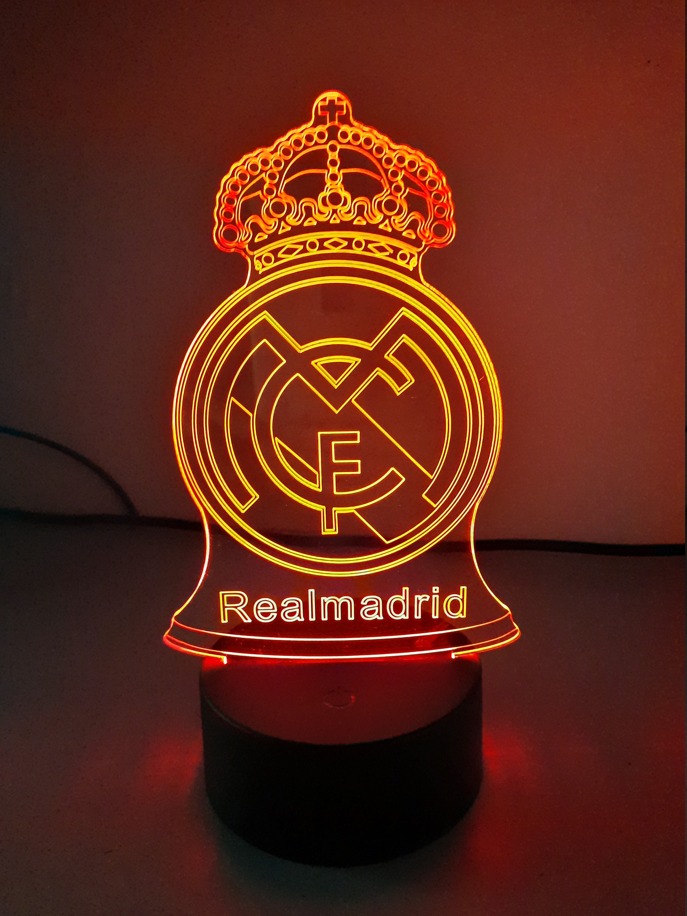 Veilleuse Lampe 3D Motif Réal Madrid