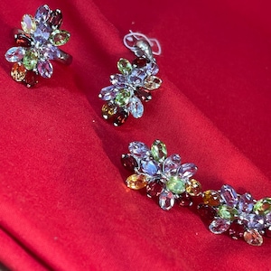 Natural Amethyst Citrine Blue Topaz (EPR _ SET) @ CERTIFICATE
