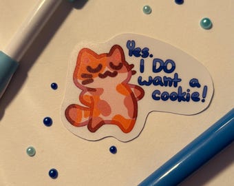 Yes, I do want a cookie! Sticker