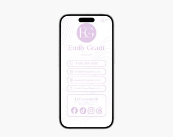 Pink Digital Business Card Template | Modern Real Estate Agent Branding (Canva, Digital Download)