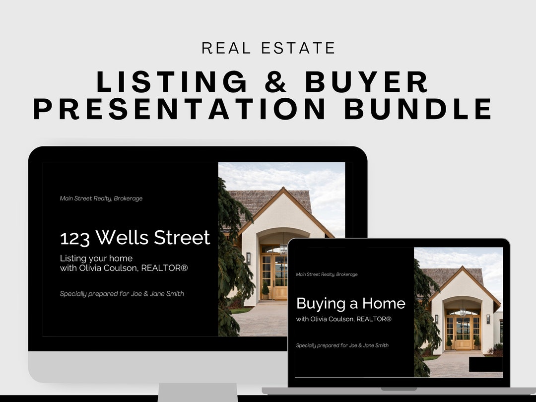 Real Estate Listing & Buyer Presentation Canva Template (digital ...