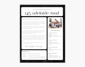 Tenant Rental Letter of Intent (To Rent) - Canva Real Estate Template