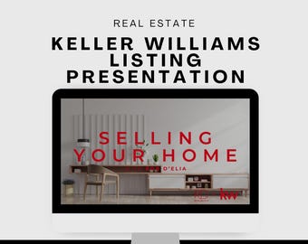 Keller Williams Listing Presentation | Real Estate Canva Template (Digital Download)