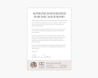 Golden Letter | I Have A Buyer Flyer Mailer | Canva Real Estate Template | Geofarming Lead Generation for Listings
