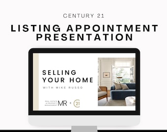 Century 21 Listing Presentation Canva Template (Digital Download)