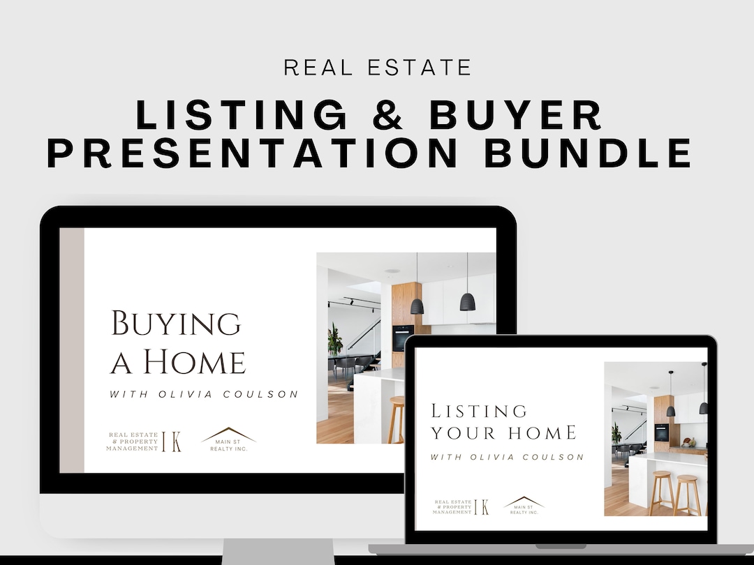 Real Estate Presentation Canva Template | Buyer & Seller Slideshow ...
