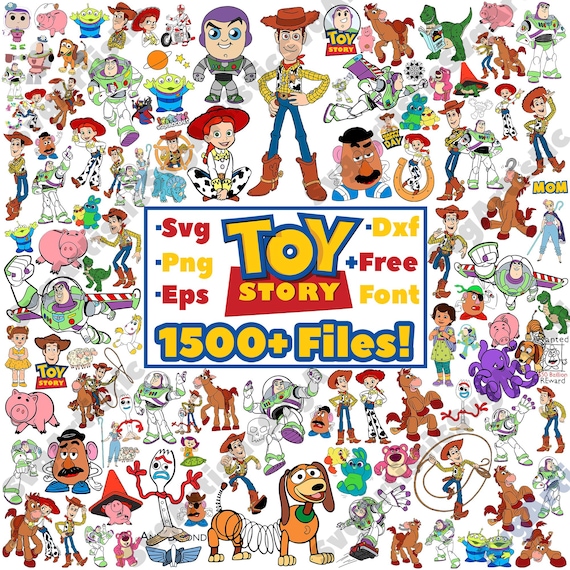 Toy Story SVG Bundle, Woody Svg Files for Cricut, Toy Story Png, Buzz  Lightyear Svg for Shirts Free font