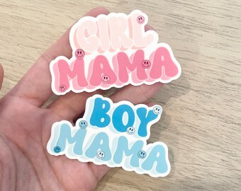 Meisje Mama of jongen Mama Sticker